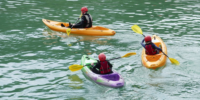 Boathouse offers boat rides and water sports activities.