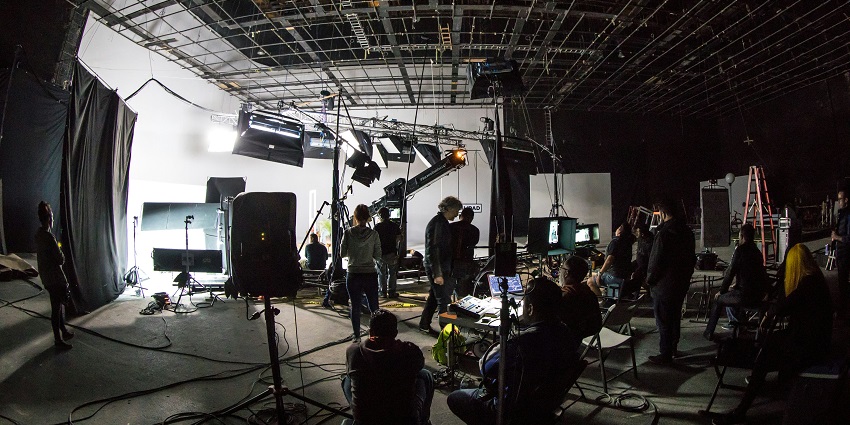 An inside view of a studio at the Film City, a movie buff’s paradise in Maharashtra.