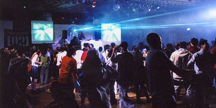 A night filled with non-stop music at one of the techno parties in Mumbai.