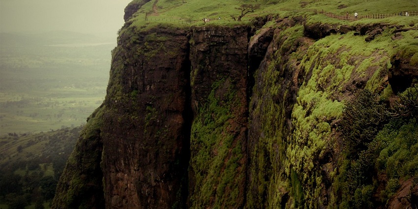 A broad view of Brahmagiri hills, dense vegetation, and a tourist attraction near Rangana Fort.
