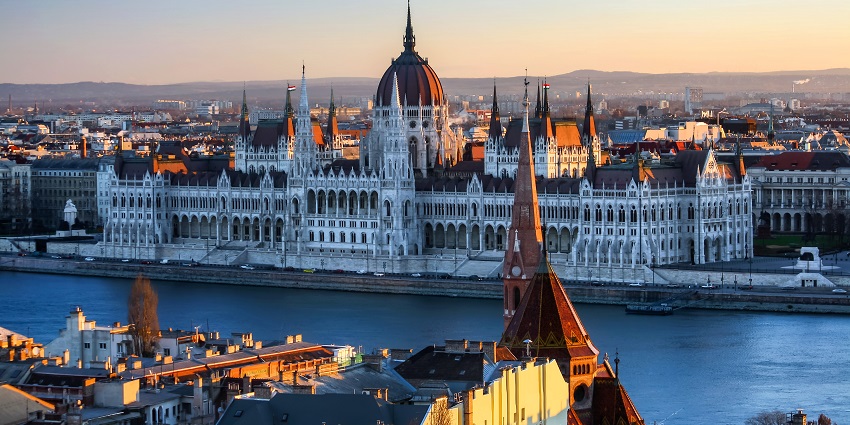 Scenic city featuring thermal baths and exciting nightlife venues.