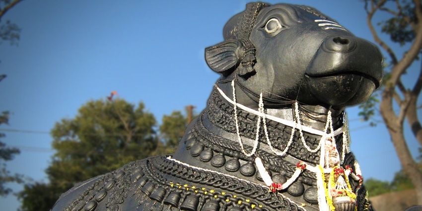 A glimpse of a bull statue at the Bull Temple, one of the top places to visit in Jayanagar.