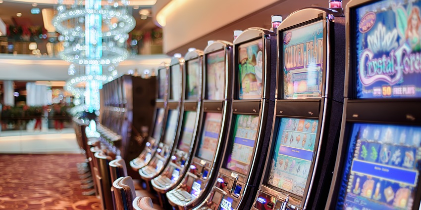 Slot machines of various themes at CMG Club.