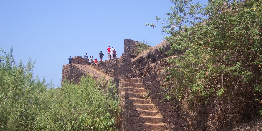 Cabo de Rama Fort is one of the tourist places in Goa in monsoon with thick walls and historic architecture
