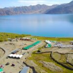 Camp under the moonlit skies in Pangong Lake, which is one of the best camps in Ladakh