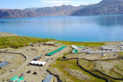 Camp under the moonlit skies in Pangong Lake, which is one of the best camps in Ladakh