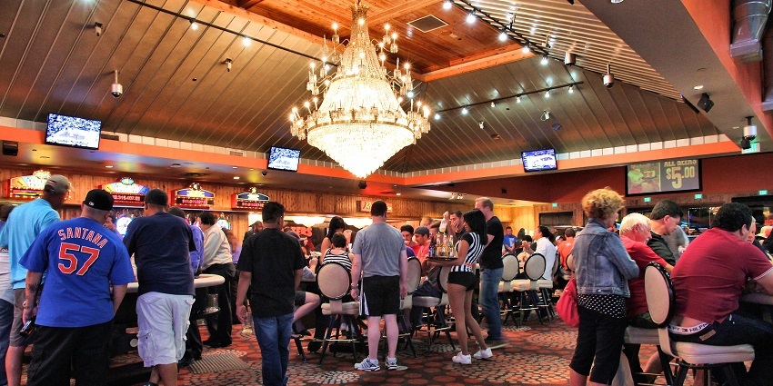Snapshto from the inside of the Casino Carnival where Guests are enjoying