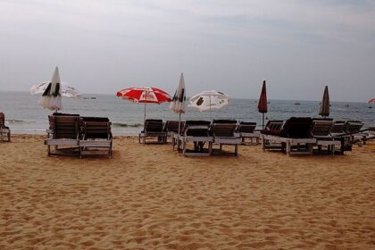 Candolim beach, Goa's vibrant coastal paradise.