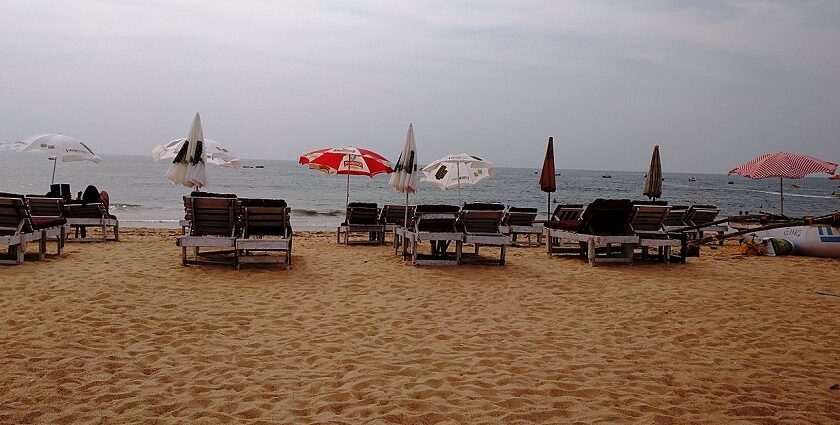 Candolim beach, Goa's vibrant coastal paradise.