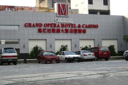 A vibrant shot of a casino in Manila.