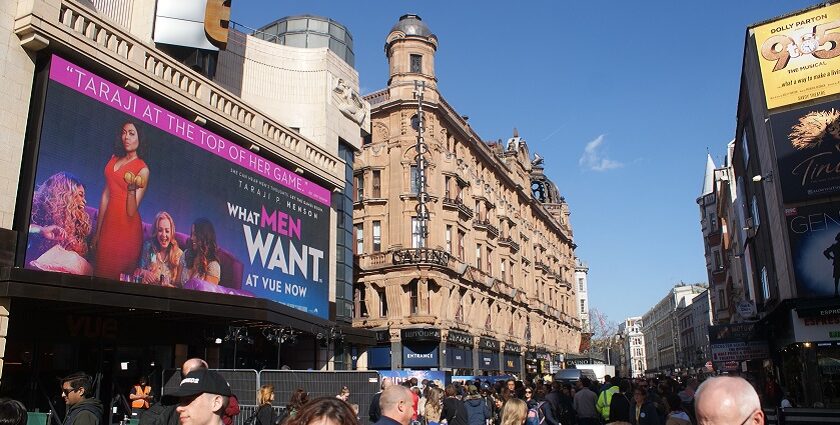 A view from a casino in the Piccadilly area of London.