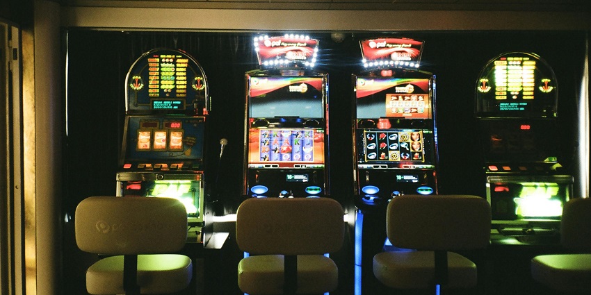 View of slot machines at Casino Paradise, one of the best casino for family