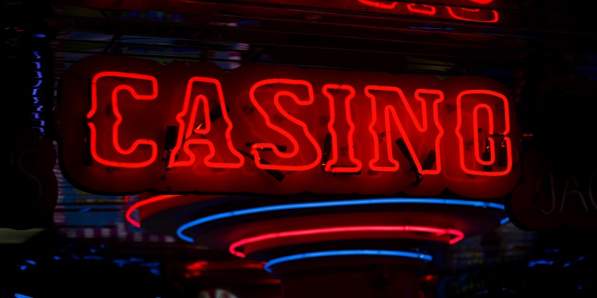 A view of the Casino Raj, one of the famous casinos in Siliguri featuring a sign board.