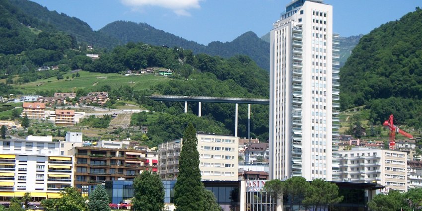 Casino de Montreux, a famous casino in Switzerland, offers spectacular views