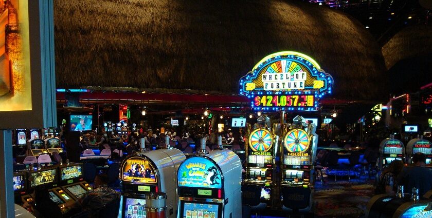 An inside view of the gaming and leisure hub of the region decked with various games.