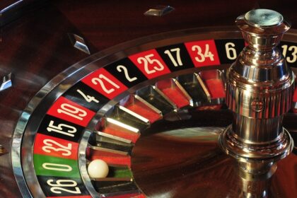 Roulette Table at one of the casinos in Goa.