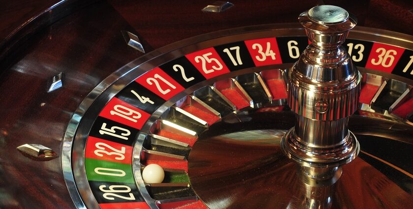 An image of a roulette wheel in Hotel Shivam Paradise, a casino in Jaipur