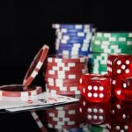 An image of colourful poker chips at one of the famous Casinos in South Florida.