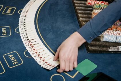 A dealer in a game at a top casino in Switzerland for travellers and tourists