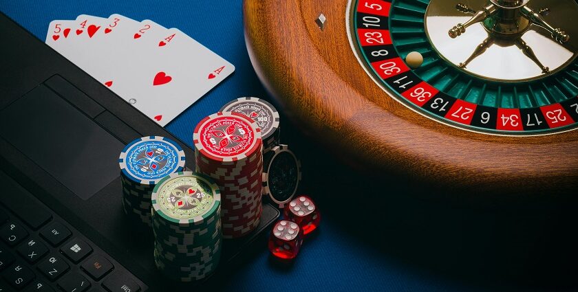 An inside view of the gaming and leisure hub of the region featuring a poker table.