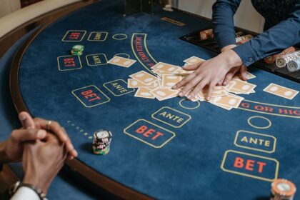 Card game played at one of the casinos in Alexandria, Egypt.