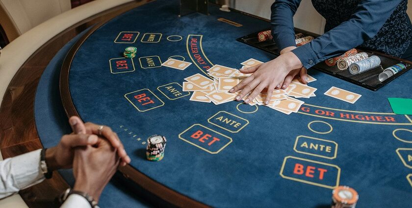 Card game played at one of the casinos in Alexandria, Egypt.