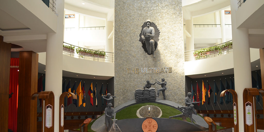 Ancient artefacts at the Central Museum, one of the major places to visit in Indore.