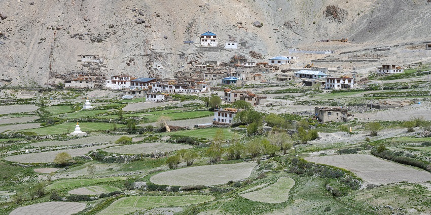 A glimpse of Cha Village which is one of the places to visit near Phugtal Monastery.