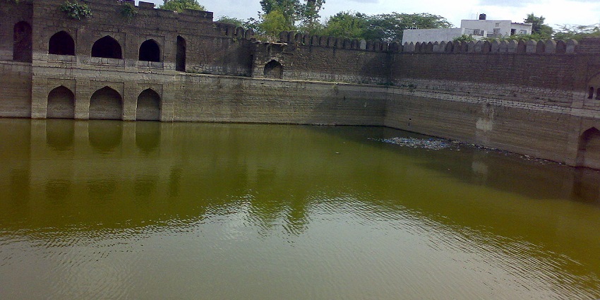 Chand Bawdi, the historic stepwell with intricate carvings and engineering brilliance.