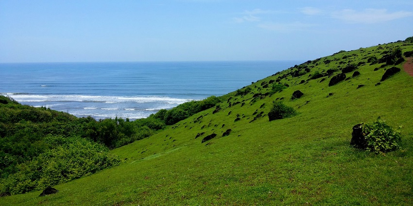 Image of the board in front of the Chapora Fort, Bardez taluka, Goa, India