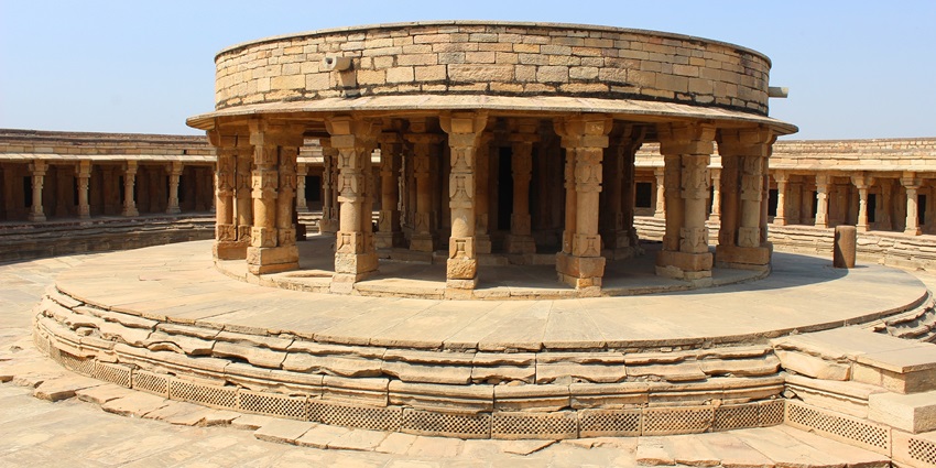 Snapshot of the beautiful Chausath Yogini Temple, Mitaoli, Morena
