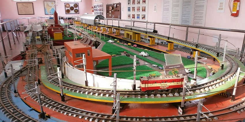Chennai Rail Museum showcasing vintage engines, miniature train rides, and historic railway memorabilia exhibits.