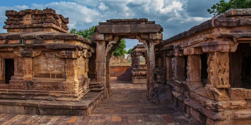 A glimpse of the Chikki Temple, one of the famous places to visit in Aihole, Karnataka.