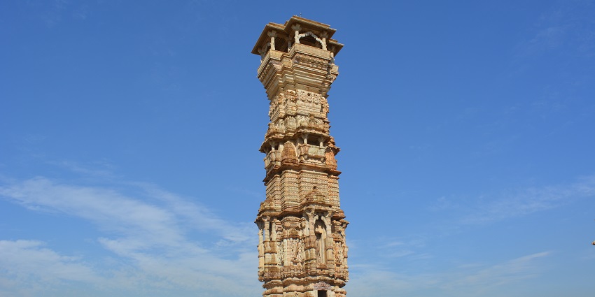 Visitors admire the stunning Vijay Stambha, Kirti Stambh, and Rani Padmini Palace