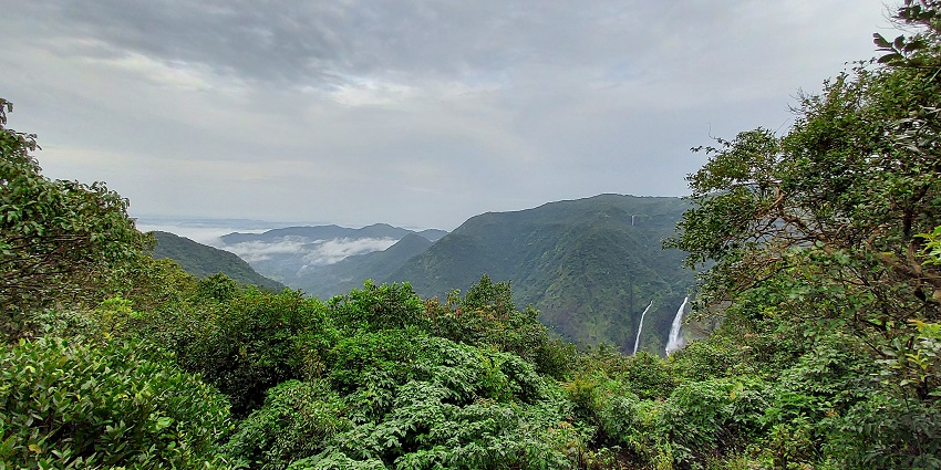 Picturesque view of Chorla Ghat offers scenic views of the landscape