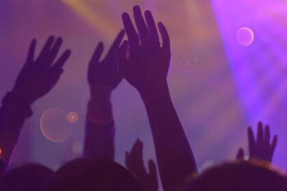 A glimpse of people enjoying in a club dancing to the beats in Maharashtra.