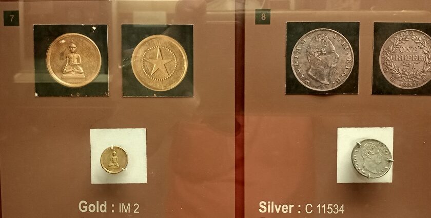 Snapshot from the inside of the iconic coin museum Nashik in Maharashtra, India