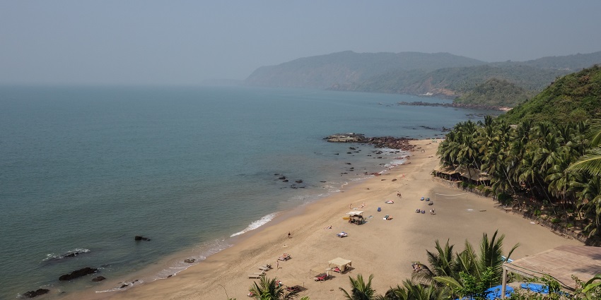 Explore the unique lagoon at Cola Beach near Butterfly Beach in Goa