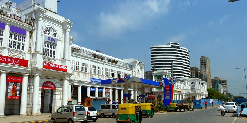The night party places in Delhi's iconic shopping and dining hub with vibrant city life.