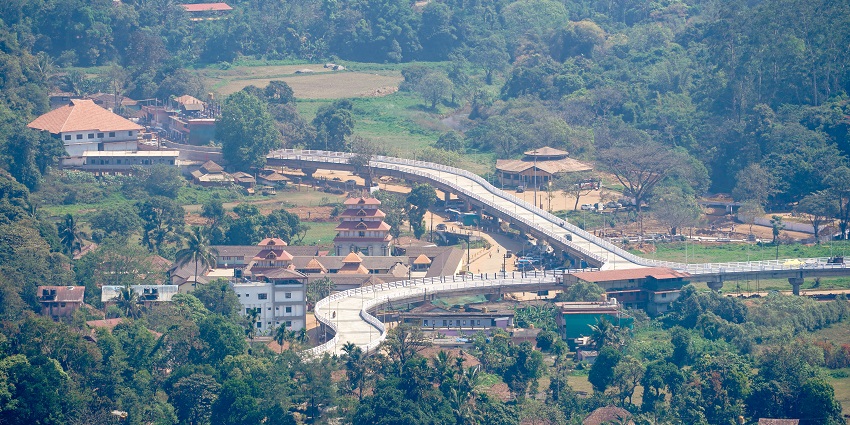 Bird's eye view of Coorg, one of the places to visit in August in Karnataka.
