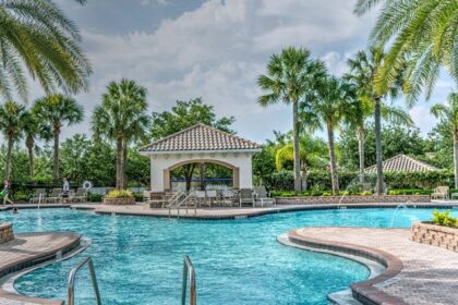 An image of families enjoying their day at the water park, showcasing thrilling rides and pools.