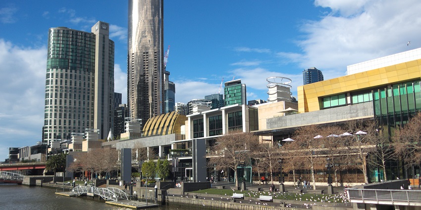 A view of Crown Casino, Melbourne, Australia, one of the best casinos in the world.
