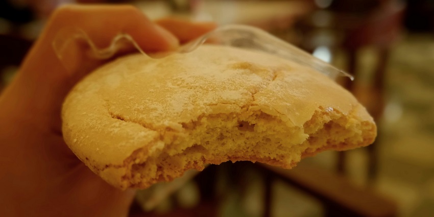 A street food in Andheri - Tandoori roti, cooked by sticking the flattened dough in oven.