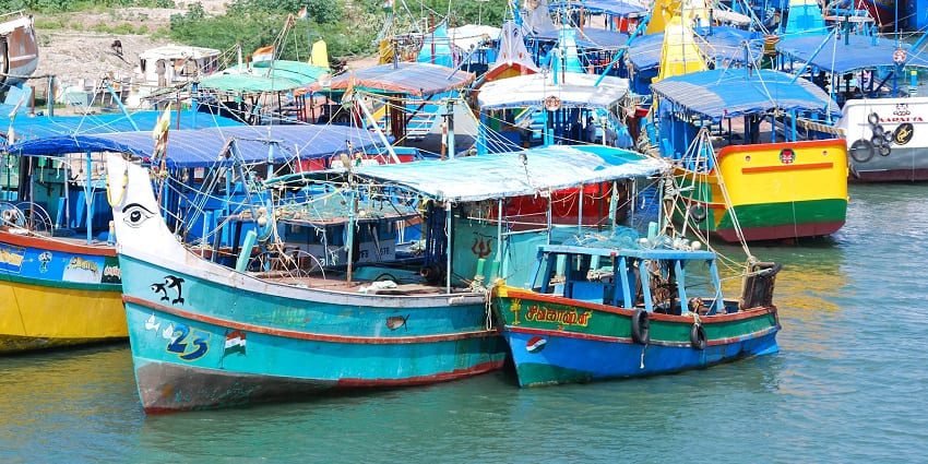 A view of the port of Cuddalore, one of the hotspots near Thirunageswaram Temple.