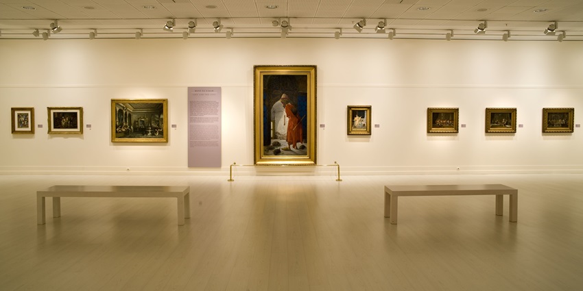 Image of a museum wall with paintings decorated - visit Darshan Museum in Pune