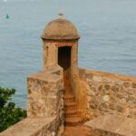 View of the sea from the fort, showcasing the vast water and sky