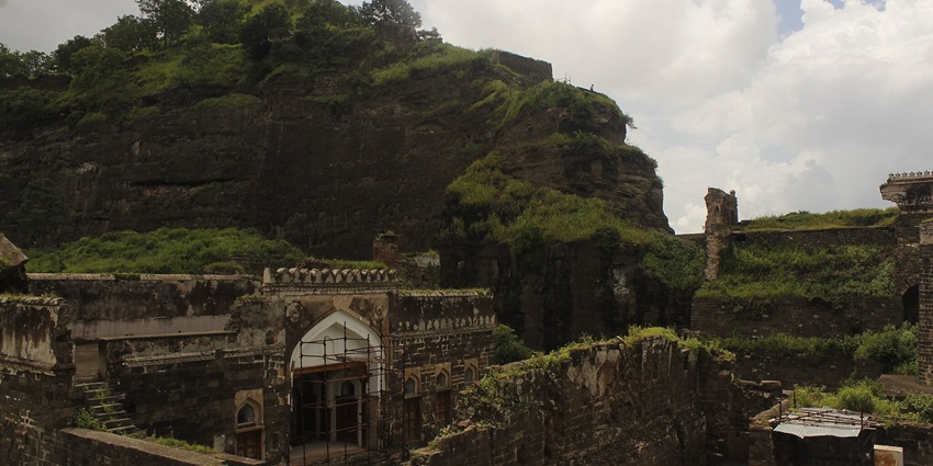 Daulatabad Fort, the military fortress has a great view and magnificent fortification.