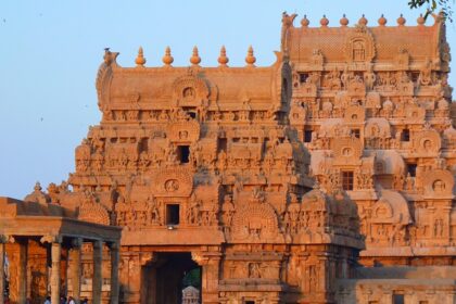 A captivating shot of Thanjavur temple situated in Tamil Nadu, India