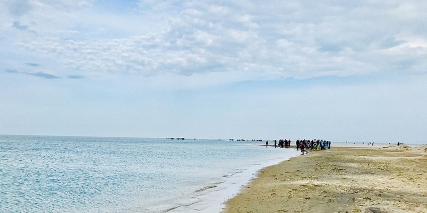 The stunning beach is known for its serene beauty and isolation