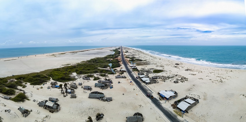 A view of the mysterious ruins of Dhanushkodi, a place to visit near Rameshwaram.